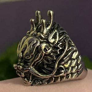 Dragon Head Punk Ring